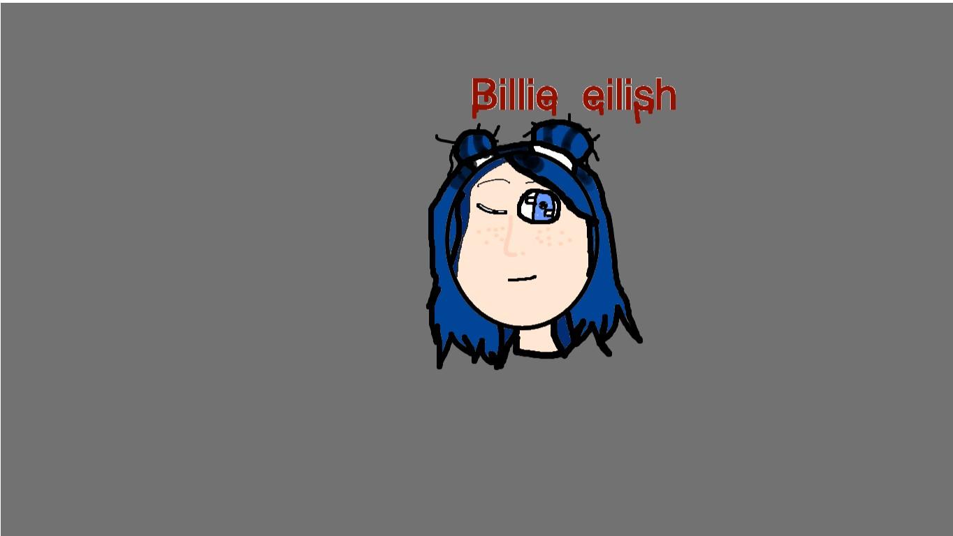 Practice Drawing Billie eilish my Idol :3
