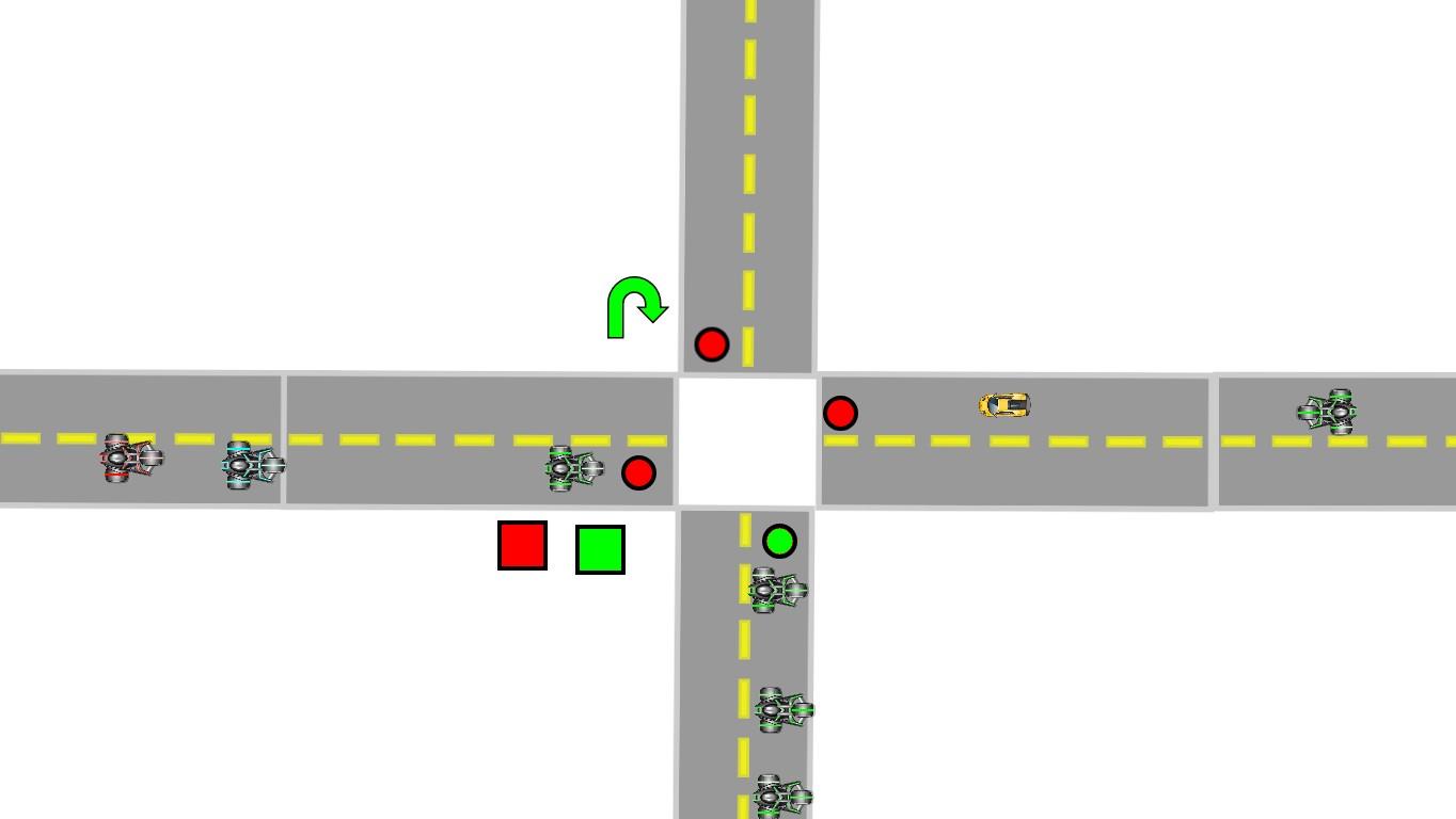 Traffic Evasion - Making a Four-Way Intersection