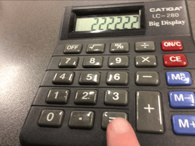 how to make a calculator say heehee