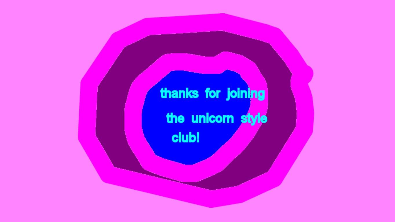first unicorn style club bage!
