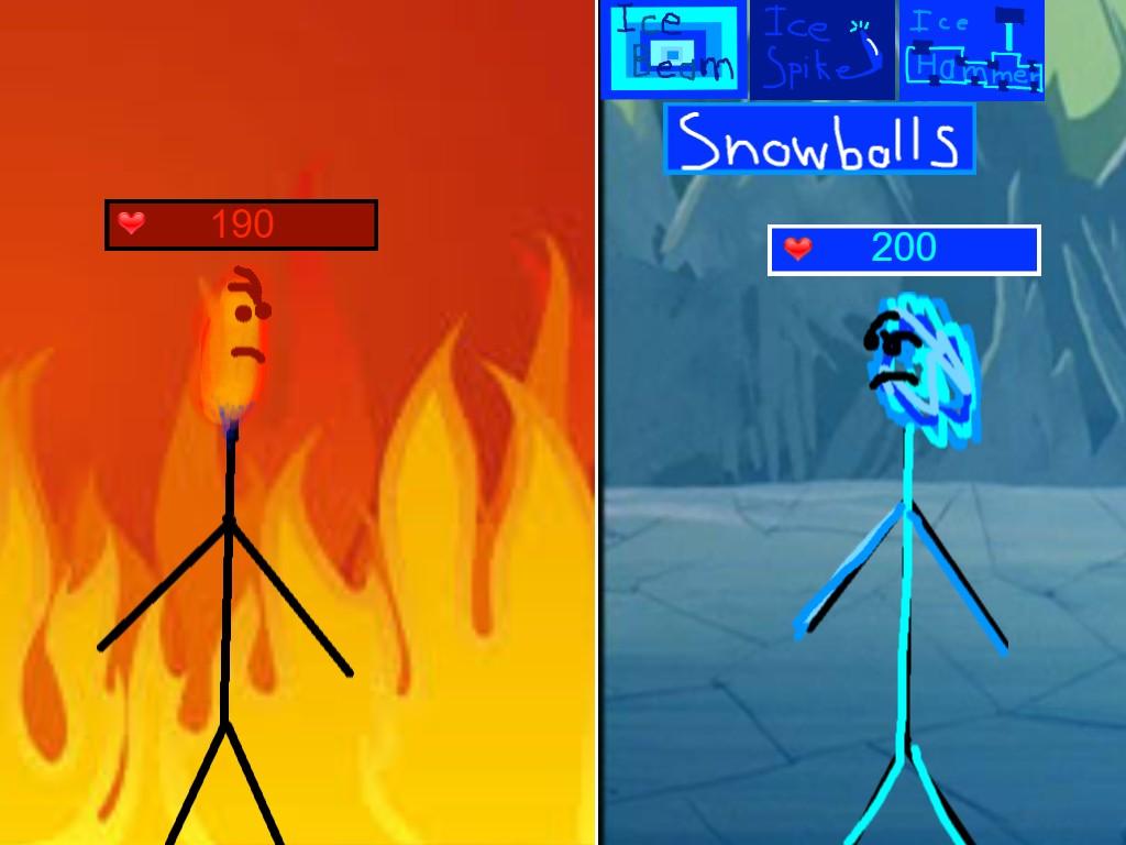 ICE GOD VS FIRE WARRIOR