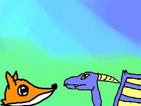 Fox and dragon