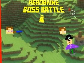 minecraft herobrine boss battle realy hard 1 1