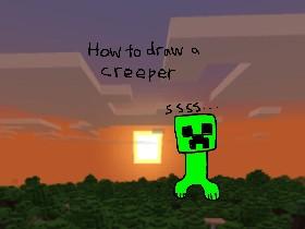 Draw a Minecraft Creeper!