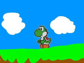 yoshi in the field by chace