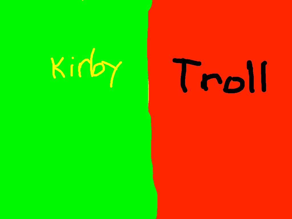 kirby vs troll!!! 1
