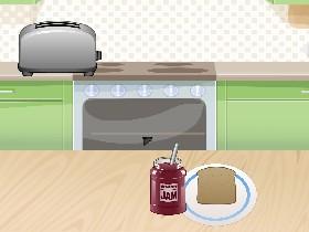 put jam on bread cooking game