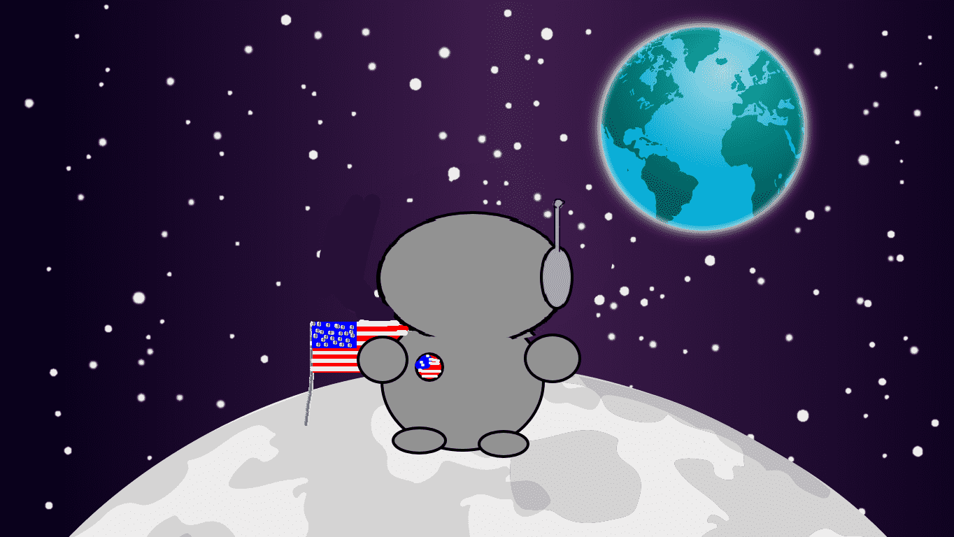 You're on the moon!