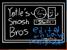 Yetles Smash Bros 2player mode