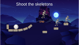 Shoot the skeletons