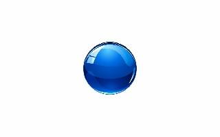 spinning blue ball