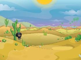 ninja in desert