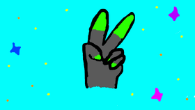 Alien Peace Fingers