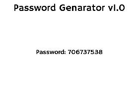 Password genarator v19292882