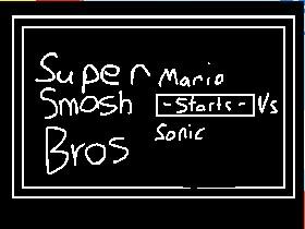 Super Smash Bros Mario Vs Sonic