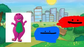 Blob Cartoons | Barney ''Saves'' The Day
