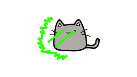 Laser Glitch Cat.