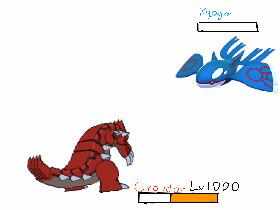 Groudon vs Kyogre battle of fire and water 1