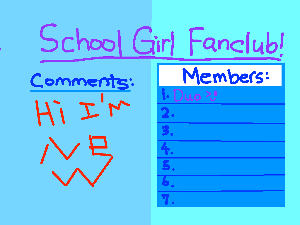 School Girl Fanclub 1 1 1 1 1 1