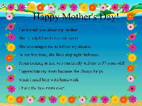 Mother's Day Mad Libs 2