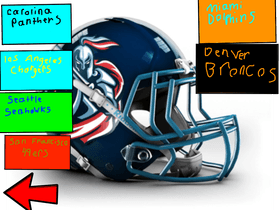 NFL concept helmets display