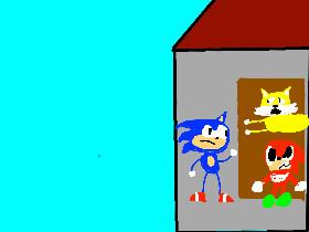 Tails gets beat up by knuckles sanic meme 1