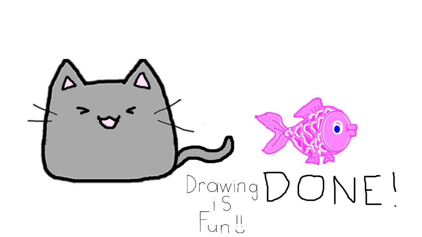 How to draw a animated fish yeet