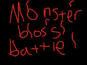 Monster boss battle