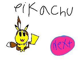 i draw pikachu & eevee