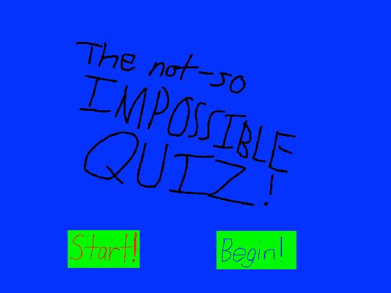 The possible quiz!