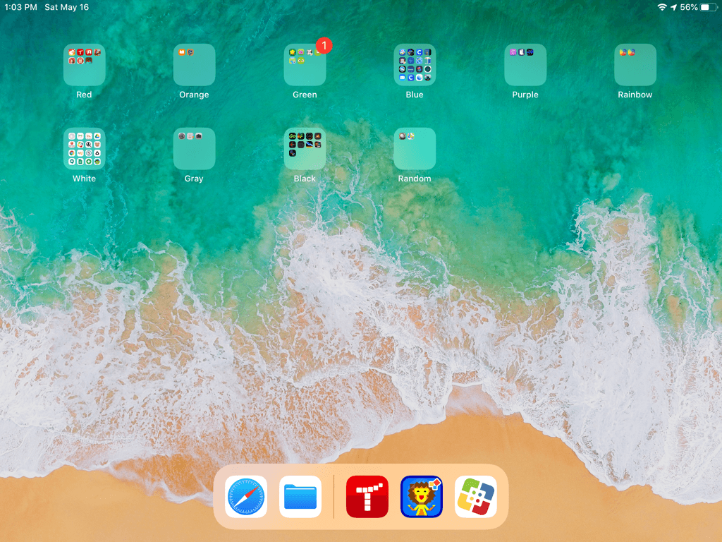 I organized my apps