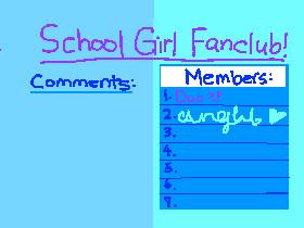 School Girl Fanclub Sign Up
