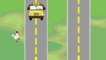The old “CHICKEN CROSSING THE ROAD GAME”!! I I get 100❤️ I’ll make another classic game like this!