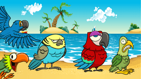 Tropical Birdies: SAVE THEM ALL!