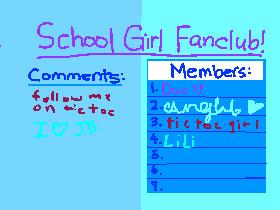 School Girl Fanclub Sign Up 1 1