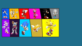 Sonic The Hedgehog Marble race select Screen