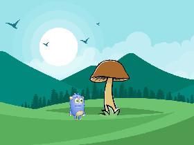 Codey meets a mushroom