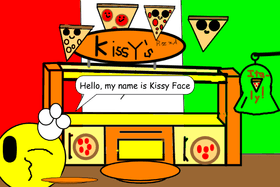 Kissy Face pizza game.