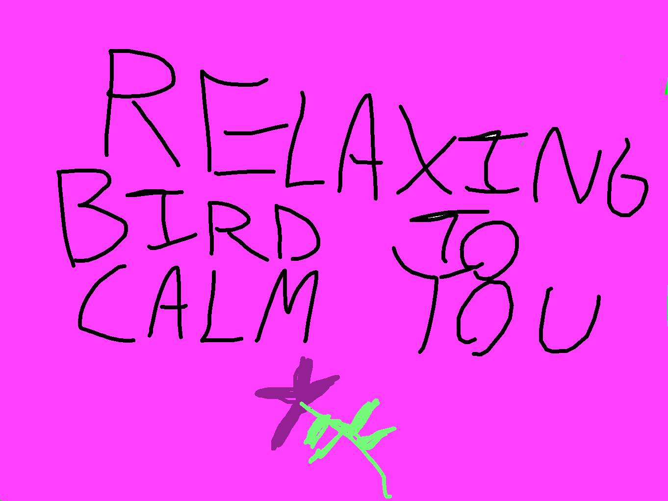 Relaxing bird to calm you
