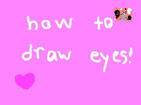 how to draw eyes l by sunset star