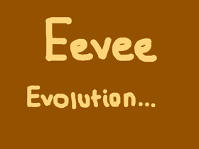 Eevee evolution