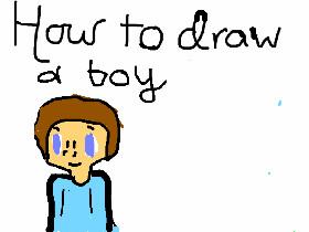 How to draw a boy!
