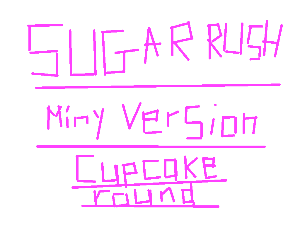 Sugar Rush Miny Version cupcake round