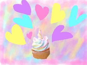 Cute unicorn cupcake 1