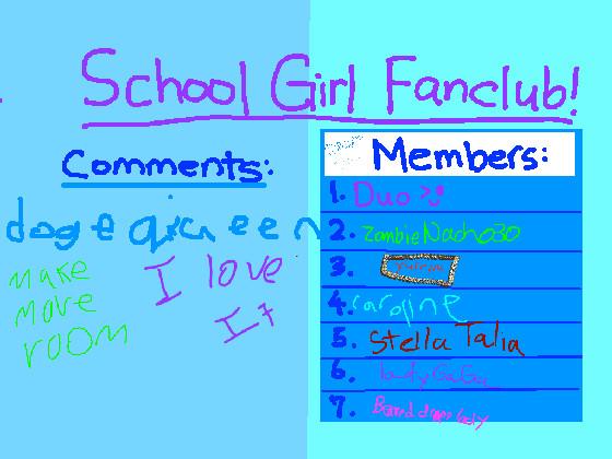 School Girl Fanclub 1 1 1 1 1 1 1