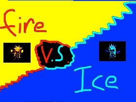 1-2 player ice vs fire NEW 1 1 2