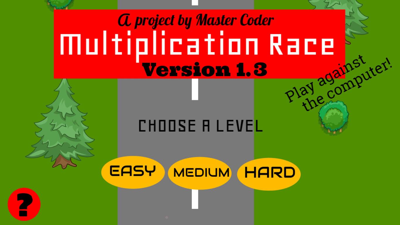 Multiplication Racing v1.3!