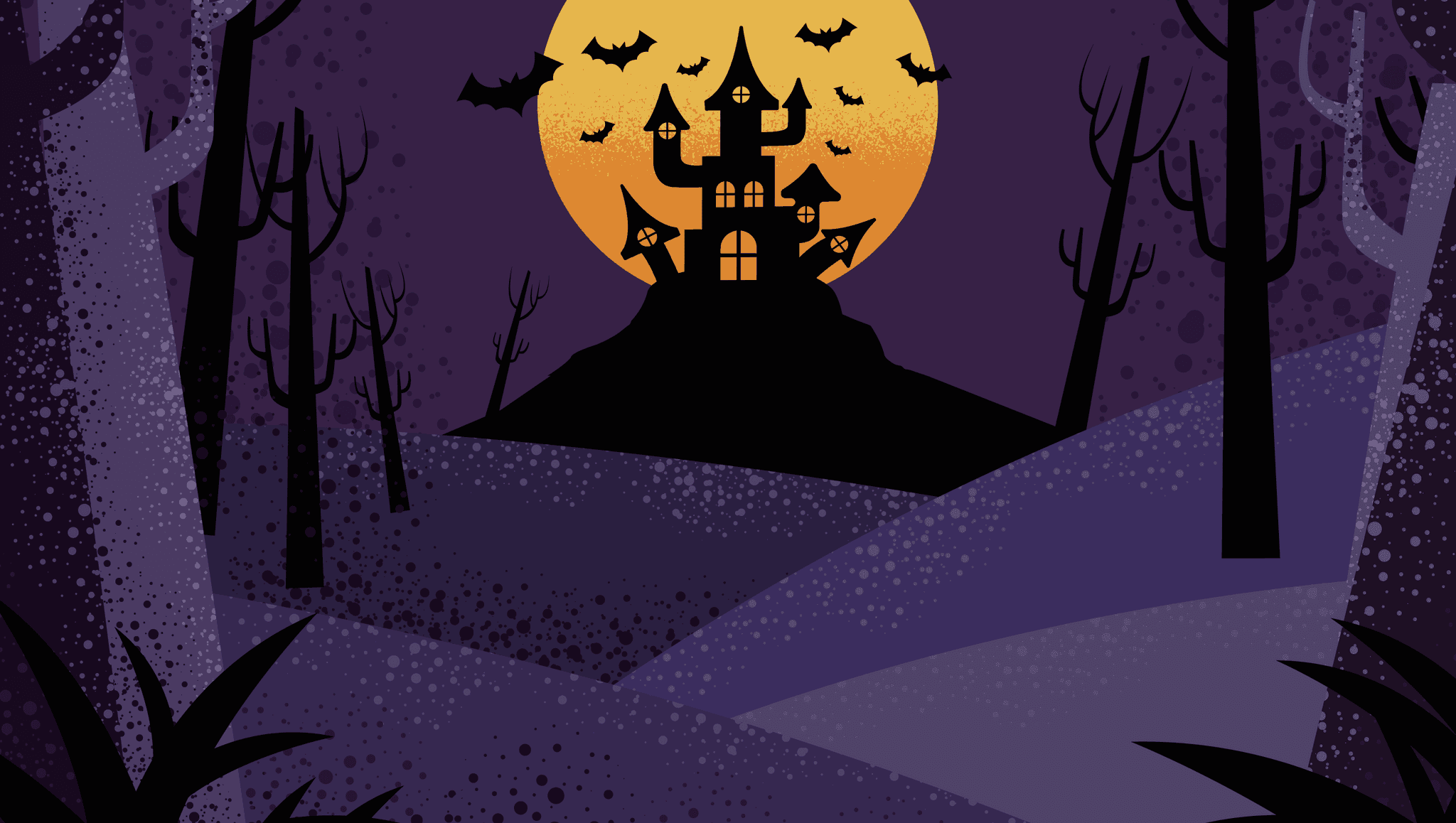 A Spooky Scene on Halloween!
