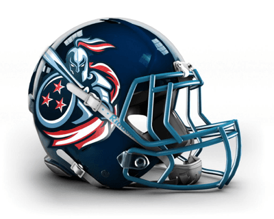 NFL concept helmets display 1