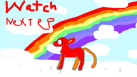 Running rainbow cat